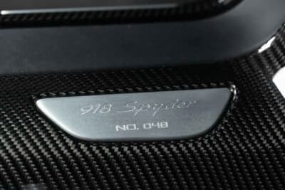 468万ドル（邦貨換算約7億3476万円）で落札されたポルシェ「918スパイダー」 （C）Courtesy of Broad Arrow