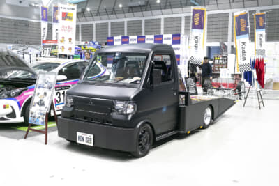 オートリミックス2026仙台に展示されていた花壇自動車大学校のミニキャブ