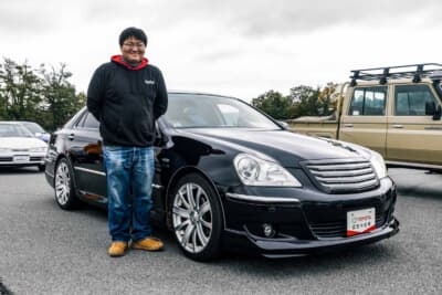 トヨタ クラウンマジェスタ MJ430-R： 約2年前に知人から譲り受けるかたちで手に入れたというオーナーの鰤ニキ”さん