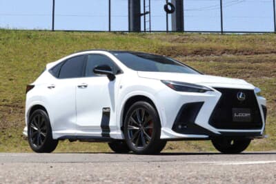 レクサスNX:製品自体はTRDのエアロに装着するタイプ。TRDエアロの装着車が増えてきた今、人と差別化するには最適だ