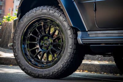 メルセデスAMG G63：BCフォージド製ホイールにオフロードタイヤを組み合わせた足元の仕上がり