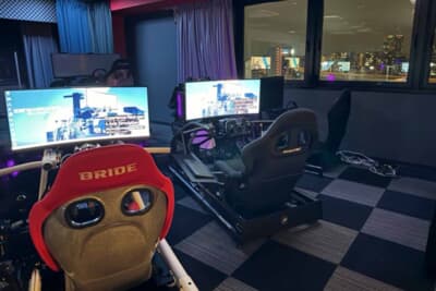 ZENKAIRACING大阪：BRIDE製シートのモーションシミュレーターと、FANATEC機材で構成したコクピットを設置