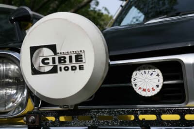 三菱 ランサー1600GSR:シビエ製フォグとラリー・クリサンテーモのエンブレム