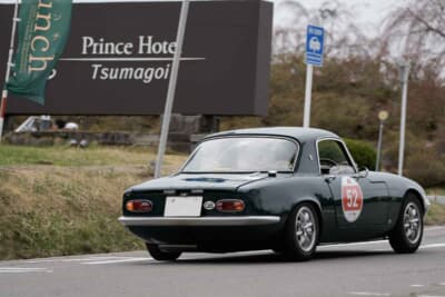 ロータス エラン:初日は群馬県まで足を伸ばすコース設定。チェックポイントに到着した様子だ