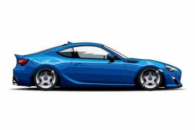 AUTO STRADA modena:トヨタ 86(FT) F 17×7.5J 5H/100 インセット38/R 17×9.0J 5H/100 インセット44