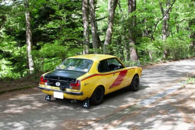 三菱 ランサー1600GSR:心地よいエキゾーストノートを響かせてコーナーを立ち上がる