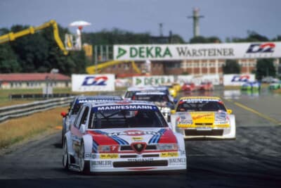 55万2000ユーロ（邦貨換算約1億156万円）で落札されたアルファ ロメオ「155 V6-TI DTM」（C）Bonhams