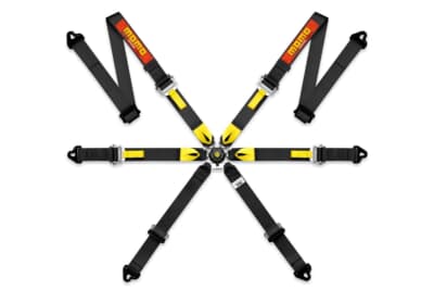 MOMO PRO RACING 6P:精悍なコックピットに似合う定番カラーであるブラックの6点式ハーネス