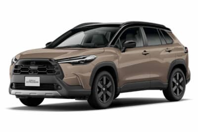 トヨタ カローラクロス Zアドベンチャー:アースカラーである「ブラック×マッドバス」も大地に馴染む仕上がり