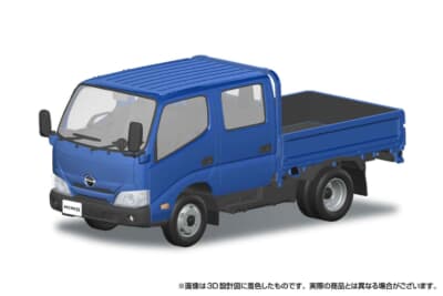 アオシマ 日野デュトロ ダブルキャブ:カスタムベースとしても映える鮮やかなブルー