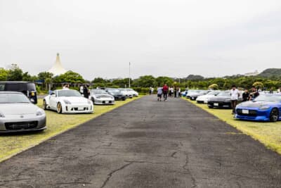 日産 フェアレディZ:大洗海浜公園の会場には約70台の新旧モデルが集合した