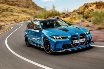 BMW M3CSツーリング：BMW M3 Competition M xDriveツーリングをベースとしながら、約20kgの軽量化と約20psの出力向上を実現している