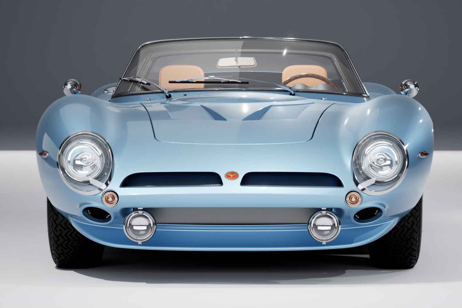 ピュアルネッサンス社 ホルミシス ヒザティ / ブルー 1962年当時デザインのまま最新フルカーボンボディ、シボレー製V8に