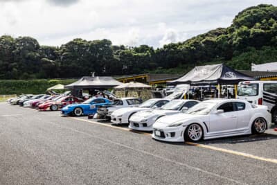 マツダ RX-7:ロングコースの走行枠にはRX-7およびRX-8が多数参加して走りを楽しんだ