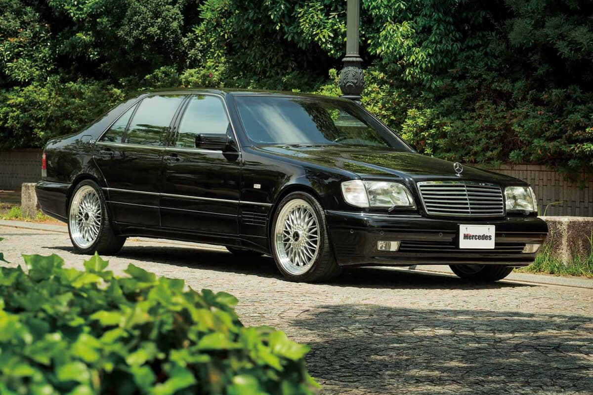 メルセデス・ベンツ S600L：ロリンザー製エアロとBBSホイールでまとめられた、1994年式S600Lの佇まい