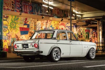 日産 プリンス・スカイライン：プリンスのボディにトヨタの心臓とスバルの制動力を組み合わせた、メーカーの垣根を越えたカスタマイズの到達点と言えるスタイリング