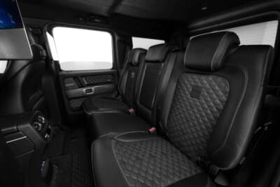 メルセデスAMG G 63：ゆったりとしたスペースが確保されたラグジュアリーなリアシート