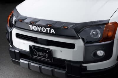 トヨタ・プロボックス：大型のTOYOTAロゴがベースに入って逆スラントした形状がかなりカッコイイ