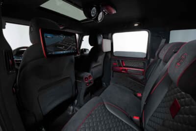 メルセデスAMG G 63：後席エンターテインメントシステムを備えたリアキャビン
