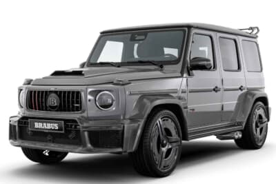 メルセデスAMG G 63：ワイドボディキットによる迫力のフロントビュー