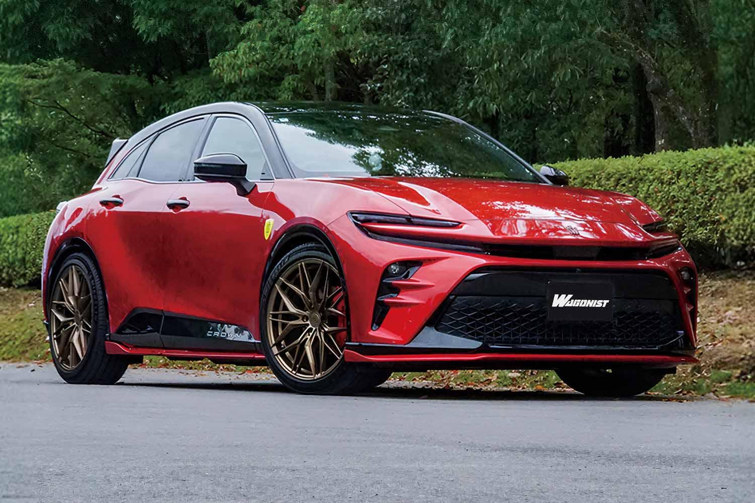 フェラーリ「プロサングエ」風! 左右異色ホイールを履くクラウンスポーツ | AUTO MESSE WEB(オートメッセウェブ) 〜クルマを文化する