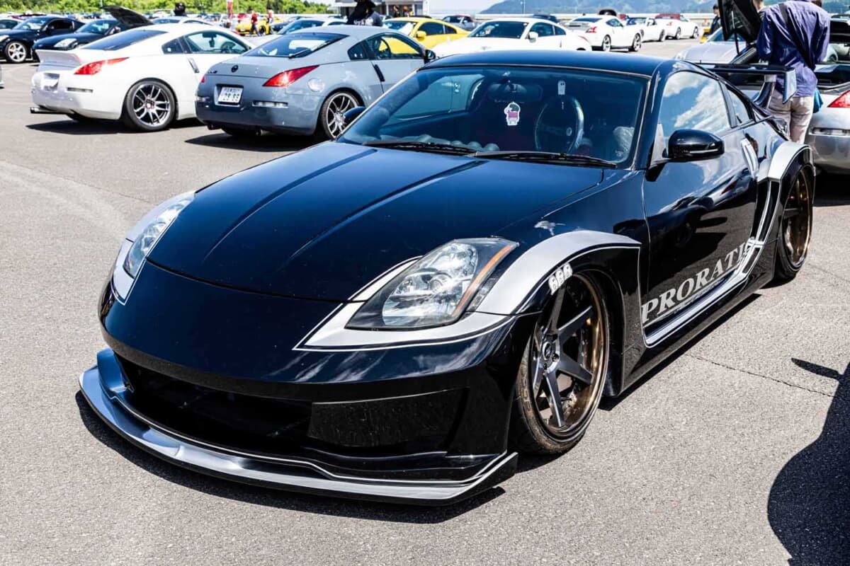 S15シルビアのライトを移植へ。20インチ12Jの極太リムを履くZ33の野望