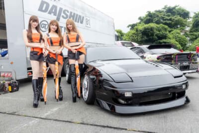 シルビアや180SXが集結。SRエンジン載せたGT-Rも現れた富士のイベント