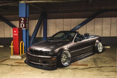 片側70mmワイド化に12J極太リム！15年愛するBMW「E46カブリオレ」の