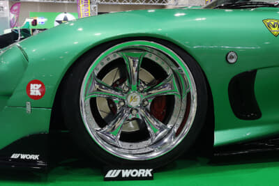 VS KF♯ Chrome Edition：マツダFD3S型RX-7にディープリムのVS KF♯ Chrome Editionを装着