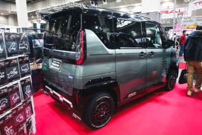 大阪オートメッセでお披露目されたハセ・プロのデリカミニ