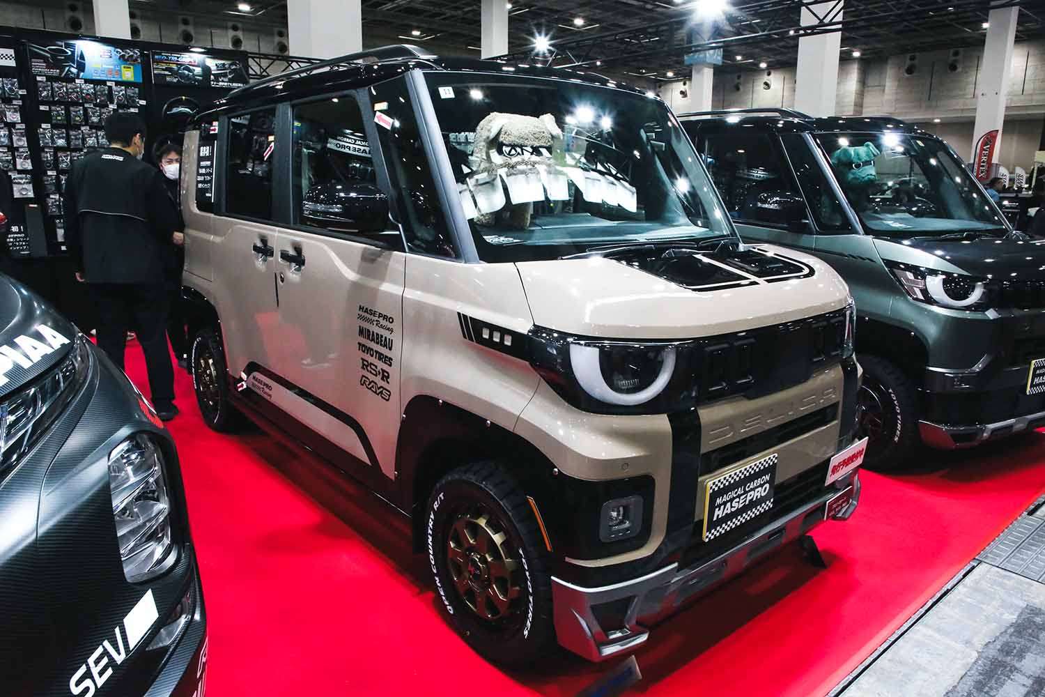 Hasepro Unveils Raptor-Style Decal Kits for Mitsubishi Delica Mini at Osaka Auto Messe 2026