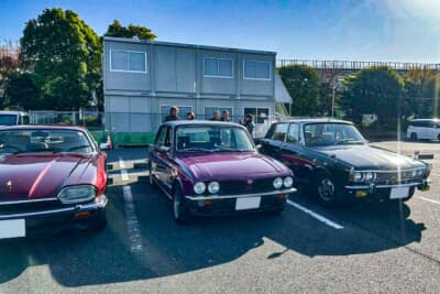 会場には、クラブメンバーの愛車だけでなく外部からのゲスト車両も展示される