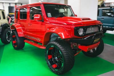 ビーストRのクラッシュNAスタイル。片側200㎜という圧巻のフェンダースタイルはどんな場面でも激目立ち確実