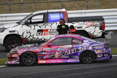 FDJ2クラス No.1中村龍輝選手（N-style with VALINO／S15 シルビア）は最後の最後で涙することに…