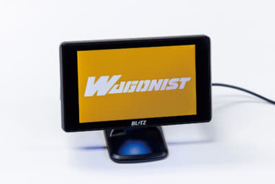 【オープニング画面の設定②】オープニング画面にWAGONISTのロゴが映った。ロゴの登場パターンは数種類から選べる