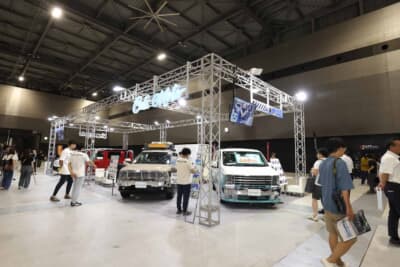 展示される車両はスポーツカーに限らずオールジャンルだ。トレンドのSUVカスタムもチェックできる（写真は昨年の様子）
