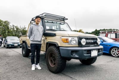 トヨタ ランドクルーザー 70:2015年式の中東仕様ピックアップとオーナーの“ワジコ”さん