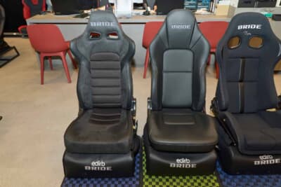 社外シートの選び方：ブリッドのリクライニングシート。レザーがあしらわれたモデルも多く、室内をプレミアムに仕立てるならチェックしておきたい 