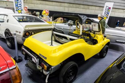 ダイハツ フェローバギィ：ノスタルジック2DAYSの会場に展示された1970年式の個体。旧車が並ぶ会場でもドアと窓のないオープンボディがひときわ目を引く