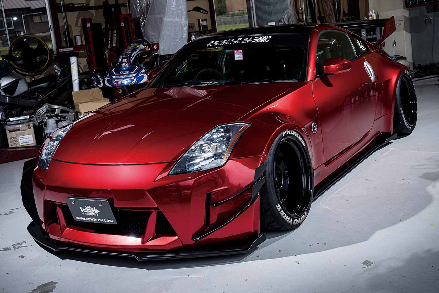 値下げ抹消済み事故車 Z33 35周年記念 片側リア85mmのワイド化を違和感なく馴染ませる。Z33型「フェアレディZ