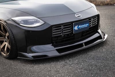 日産 フェアレディZ：面を押し出すダクトデザインのフロントハーフスポイラーがボリュームバランスを整える