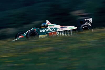 ベネトン B186：1986年にBMW製ターボエンジンを積んだF1マシン。ゲルハルト・ベルガーがドライブし、同年のメキシコグランプリでBMW最後のターボ勝利を飾った