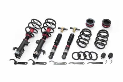 ブリッツ ダンパーZZ-R L:専用レンチまで揃うフルキットの全容。前後のショックアブソーバーとスプリング、バンプラバーで上質な足まわりを構築する