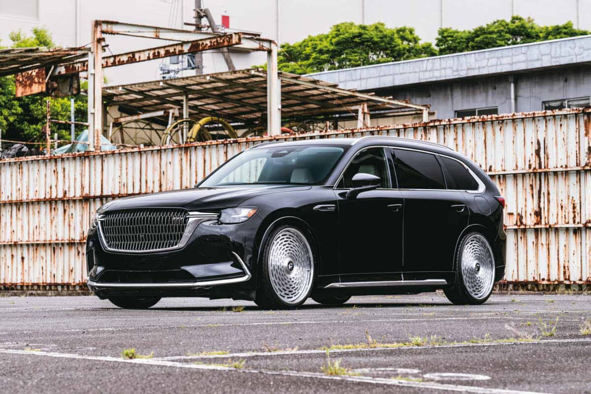 北米CX-9顔面移植のCX-80。24インチとエアサスで魅せる | AUTO MESSE