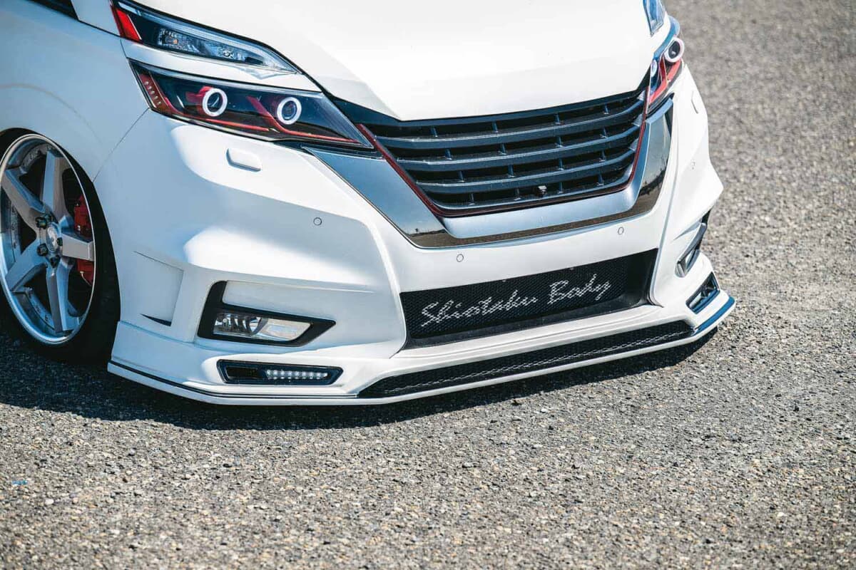 純正バンパー加工とエアサスで低空化。C27型セレナ | AUTO MESSE WEB
