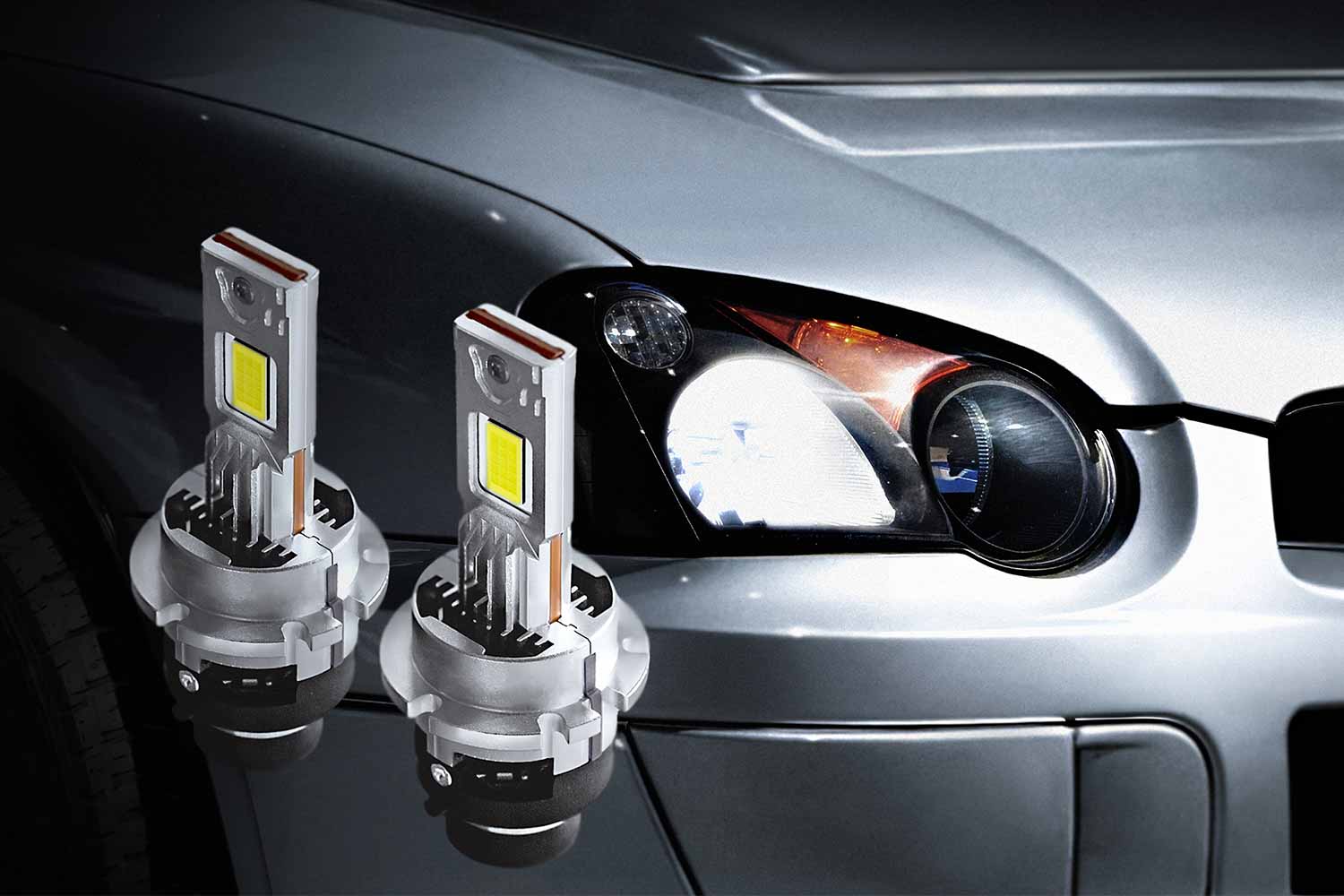 純正比1.5倍の光量に爆上がり。カシムラが工具不要の「HID→LED